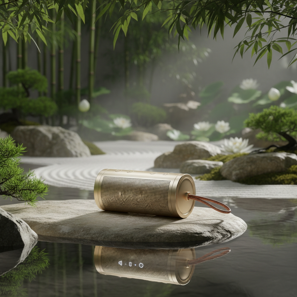 Premium Relaxation Speaker in zen setting