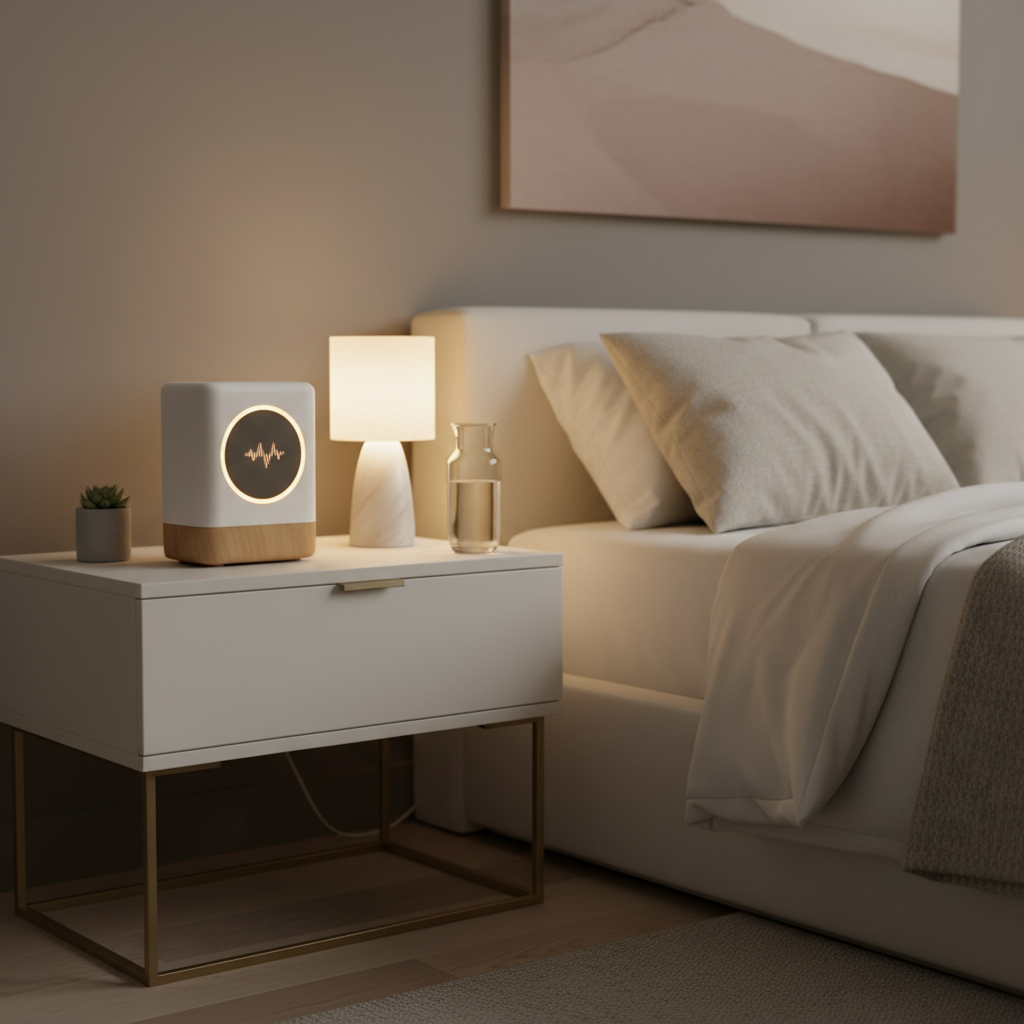 Bedside Smart Speaker with ambient lighting